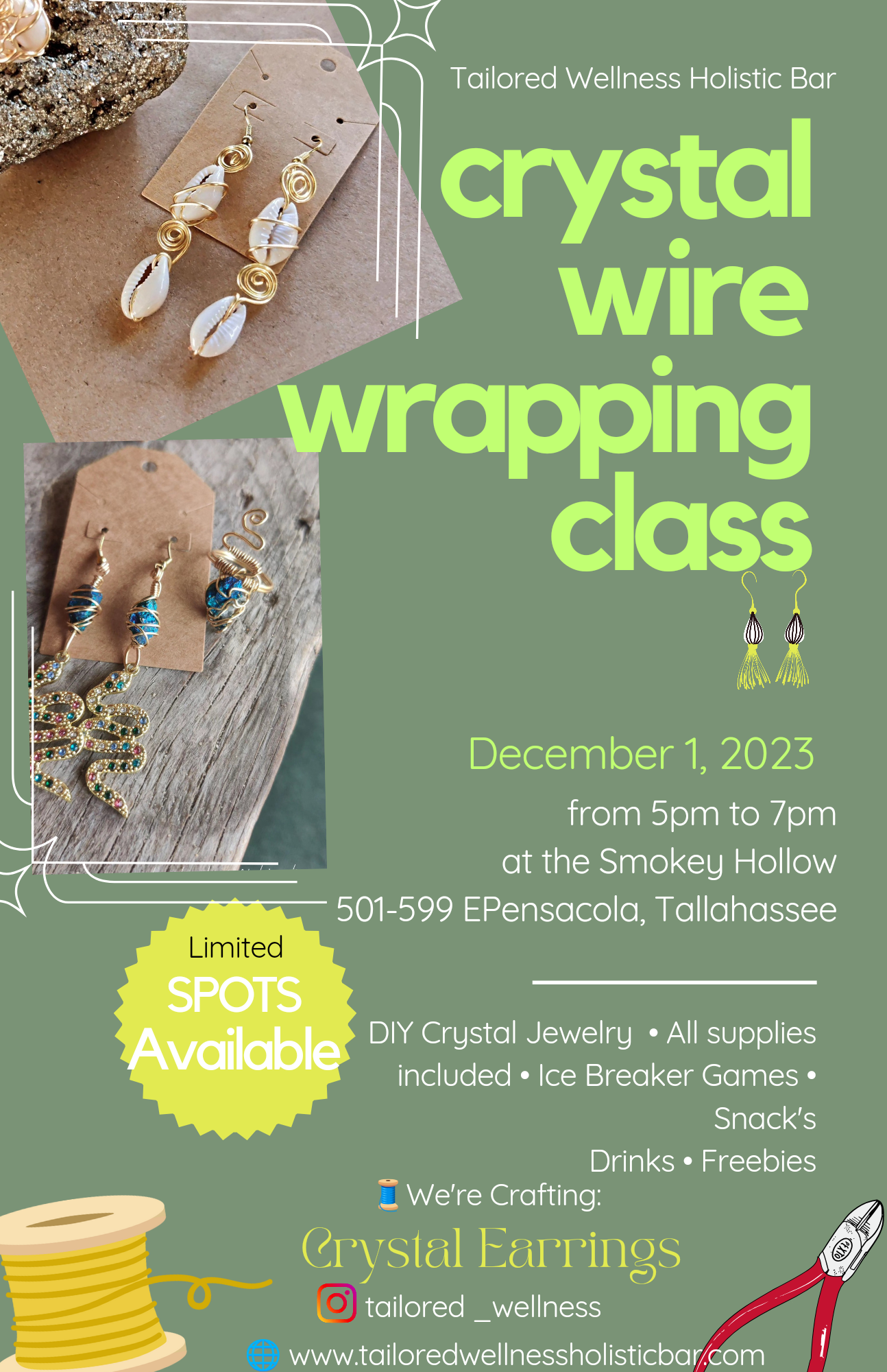 Crystal Wire Wrapping Class (next class TBD)