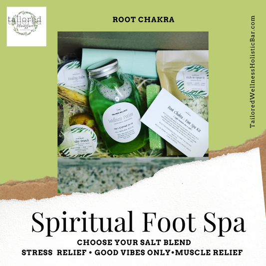 Root Chakra Foot Spa Kit : Luxury Spiritual Foot Bath | plant Based