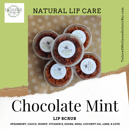 Chocolate Mint Lip Scrub 100% Plant Based